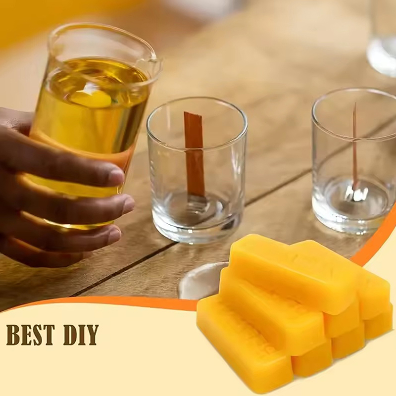 Candle Making Material - 4/8 adet Saf Balmumu Blokları, Yüksek