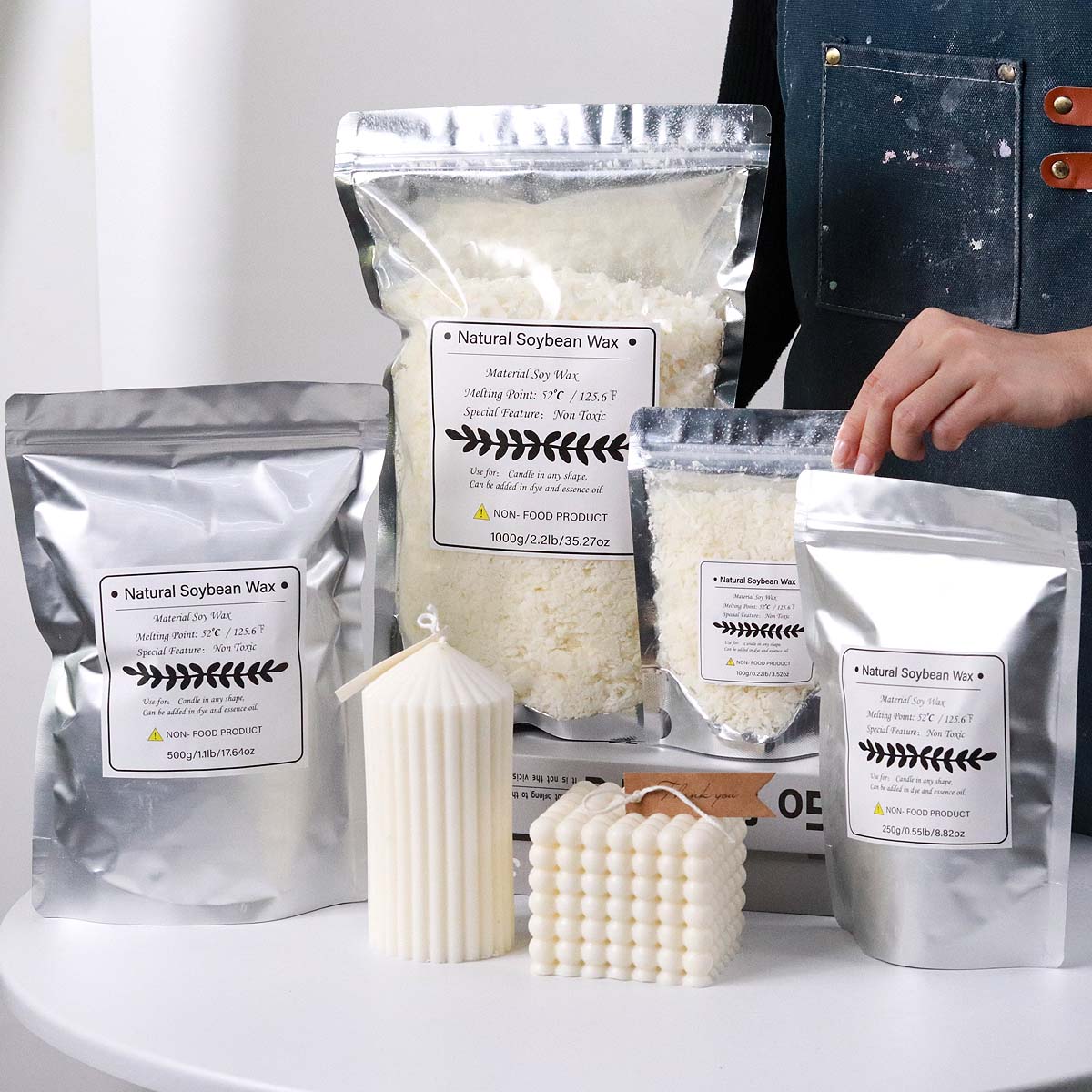 100/250/500/1000g Doğal Soya B - Candle Making Material incelemesi ve fiyatı