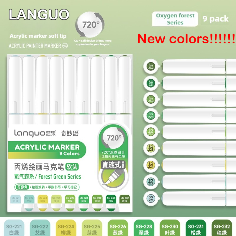 Languo 9 Renkli Doğrudan Sıvı  - Copic Marker Sketch incelemesi ve fiyatı